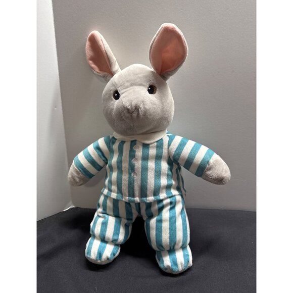 Kohls Cares 16” Goodnight Moon Plush Bunny Rabbit in Striped Pajamas Plush - Picture 1 of 6